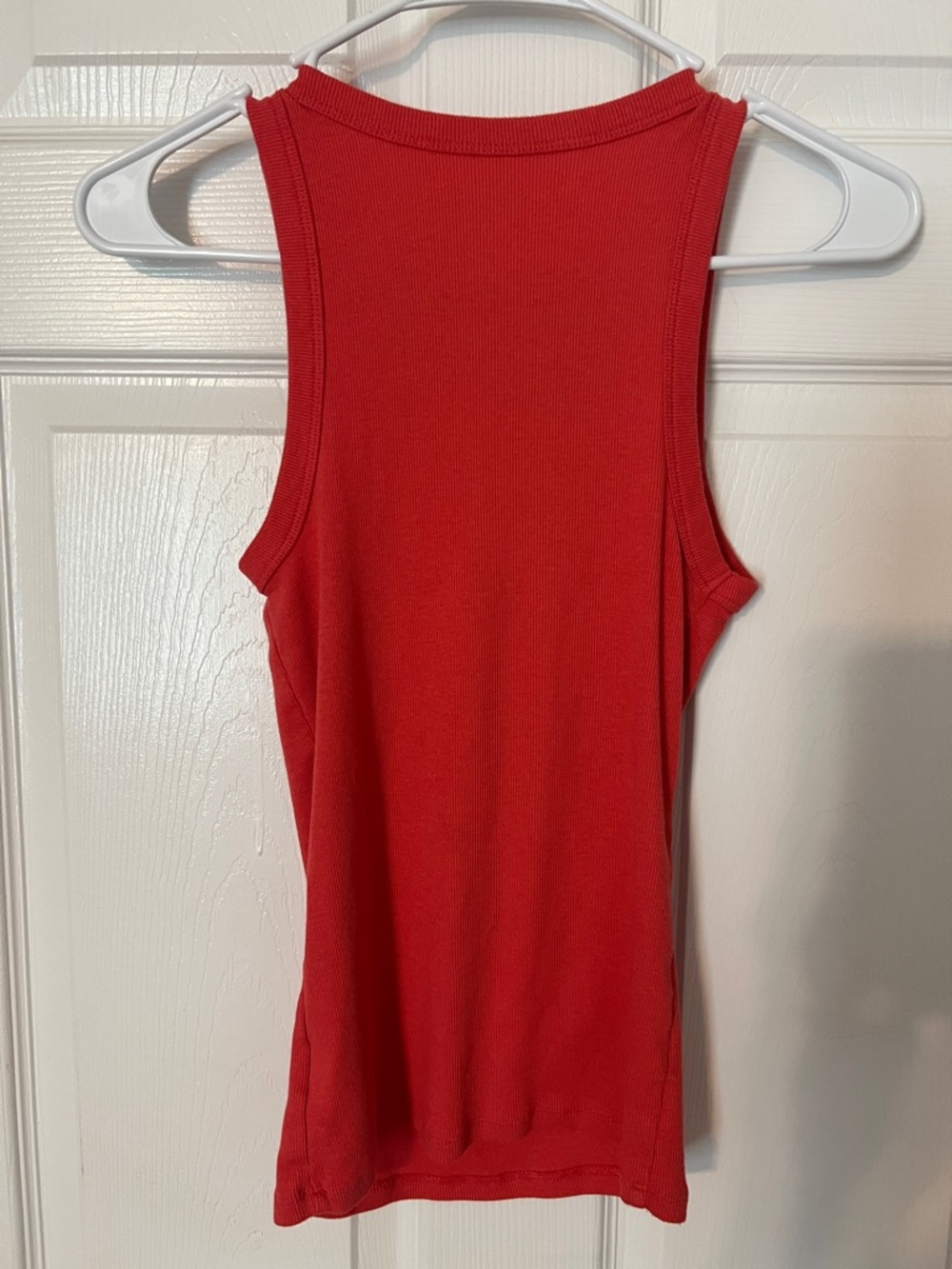 a new day orange Ribbed Tank
